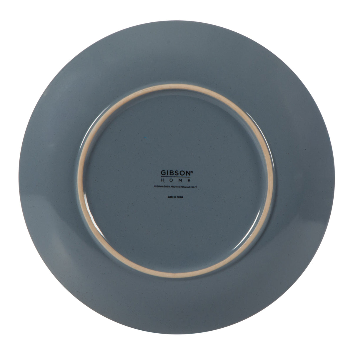 Gibson Home Plates and Bowls Set, 12 Piece Stoneware Dinnerware Set for 4, Ribbed Reactive Glaze, Dishwasher & Microwave Safe