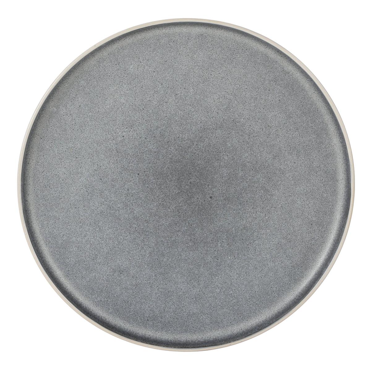 Gibson Elite Coastal Forest Plates and Bowls Sets, 12-Piece Stoneware Dinnerware Sets, Triple Reactive Glaze Dish Set - Grey and Cream White