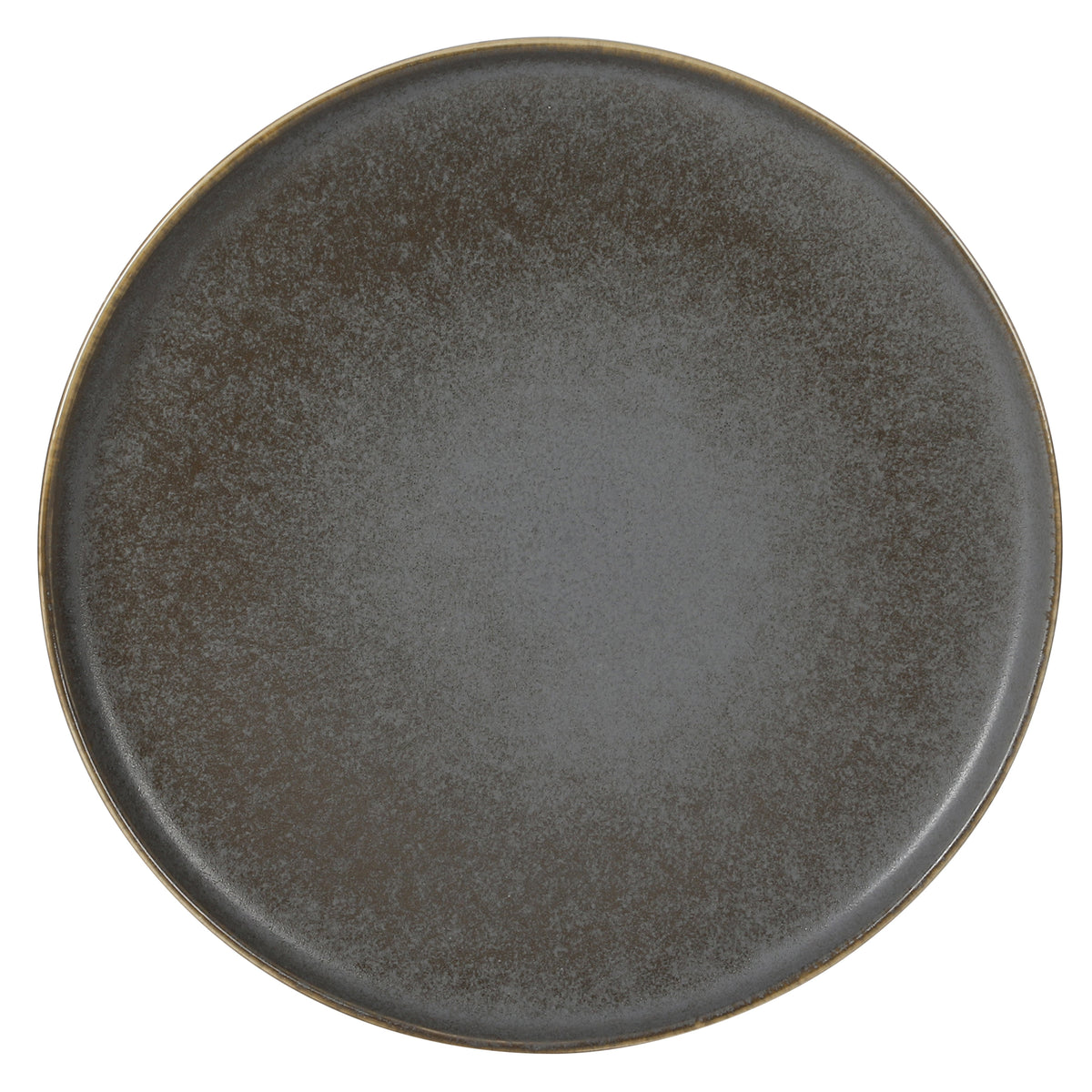 Gibson Elite Coastal Forest Plates and Bowls Sets, 12-Piece Stoneware Dinnerware Sets, Triple Reactive Glaze Dish Set - Grey and Cream White