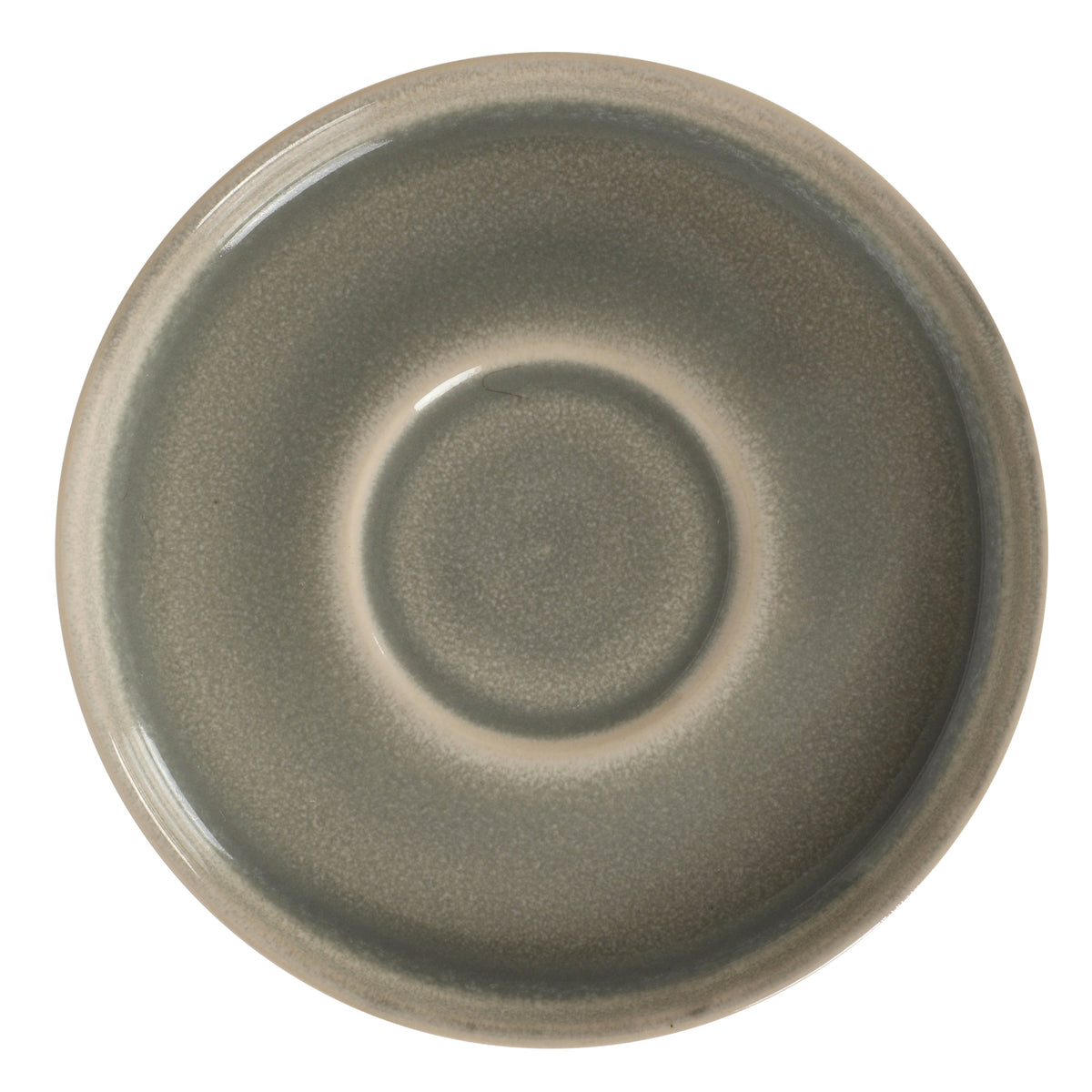 Gibson Elite Sunrise Hills 9-Piece Stackable Stoneware Cup and Saucer Set with Metal Rack, 6 oz, Service for 4, Dishwasher Safe