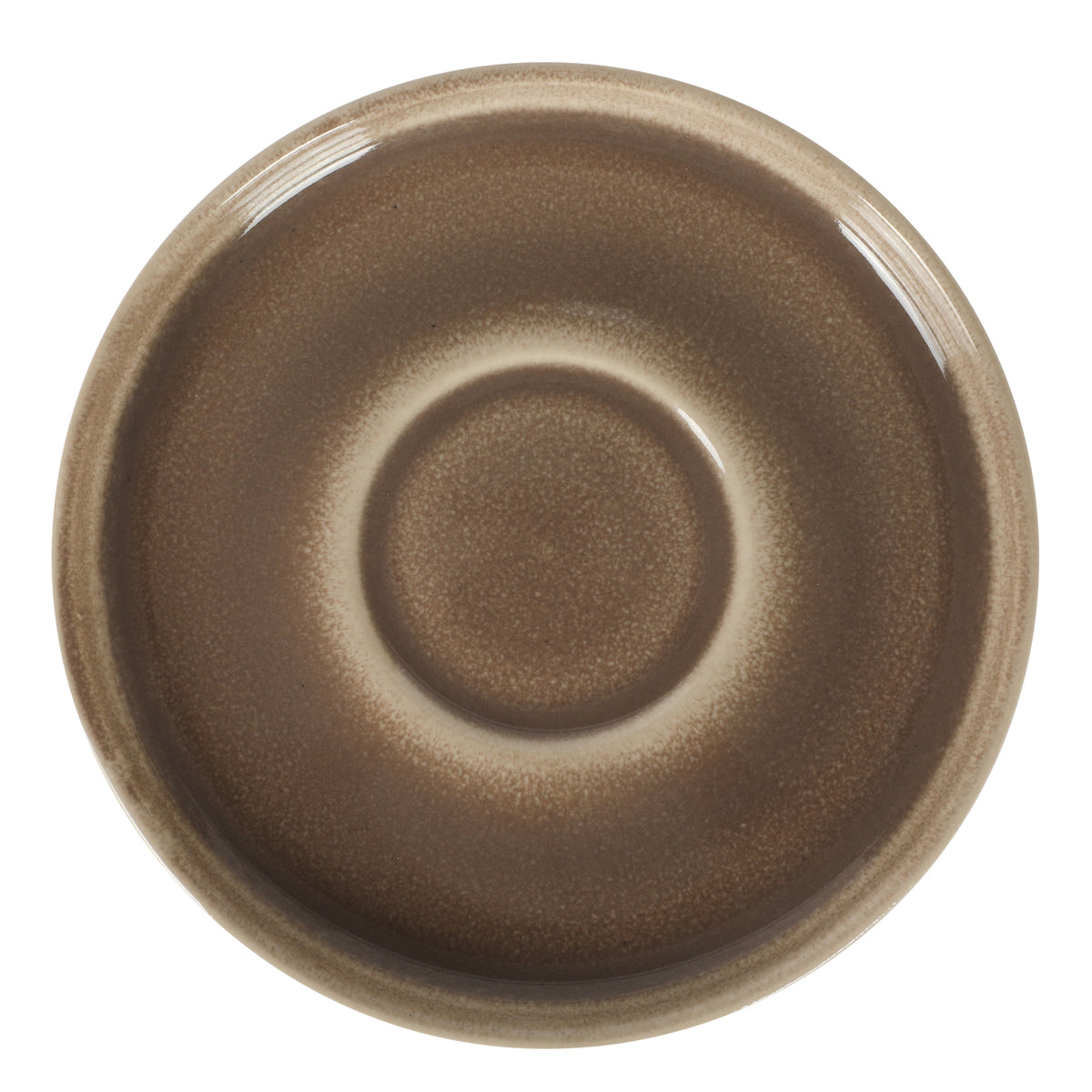Gibson Elite Sunrise Hills 9-Piece Stackable Stoneware Cup and Saucer Set with Metal Rack, 6 oz, Service for 4, Dishwasher Safe