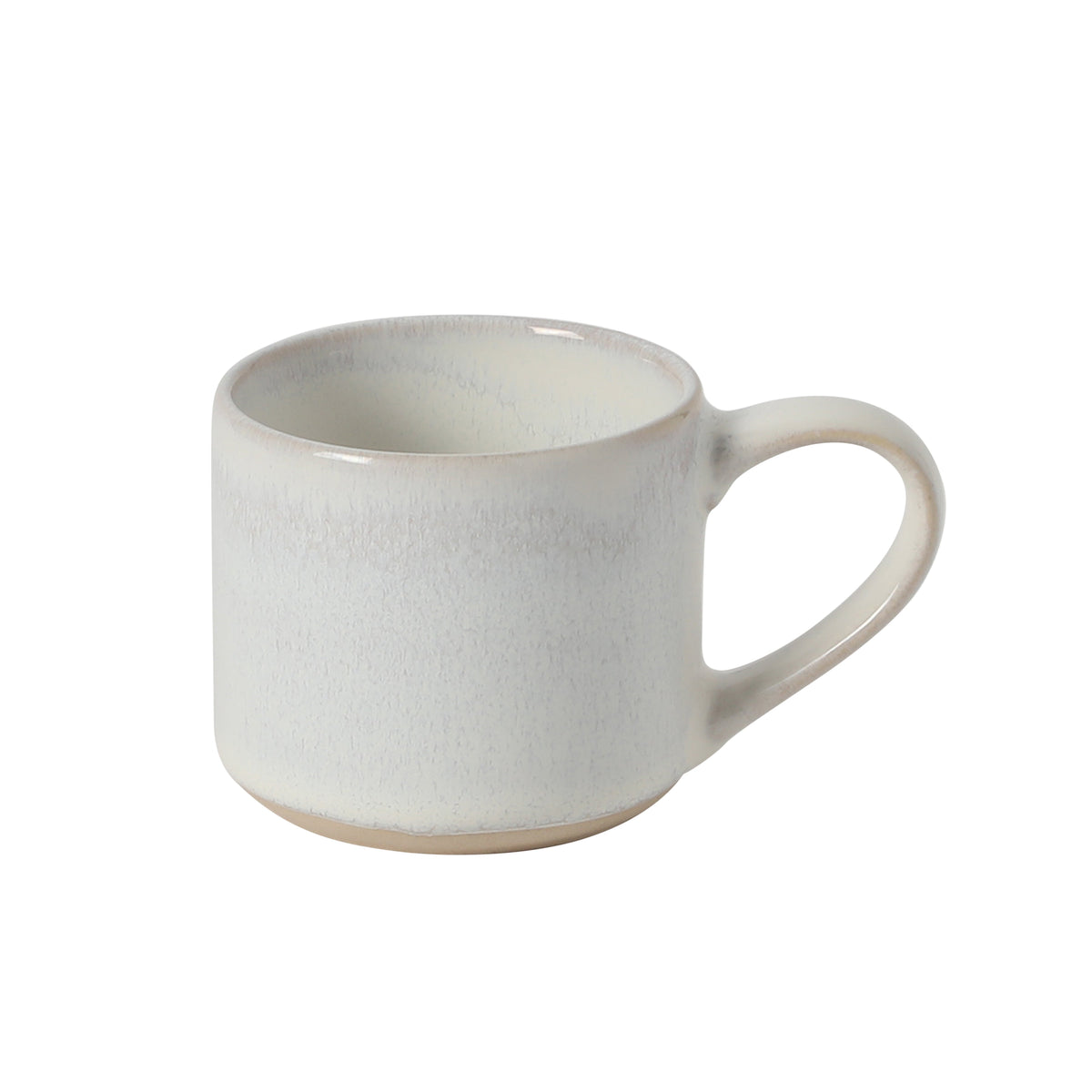 Mr. Coffee Whims Espresso Cups Set of 6, 3.7 oz Stoneware Demitasse Espresso Shot Cups with Handles, Stackable Reactive Glaze Ceramic Coffee Cups