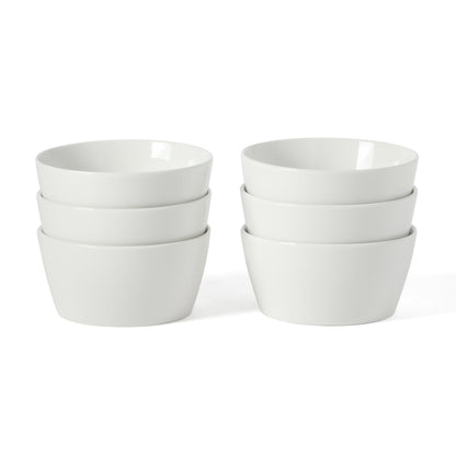 Martha Stewart Plates and Bowls Sets, 30-Piece Porcelain Dinnerware Set for 6, Dinner Plates, Dessert Plates, Pasta Bowls, Cereal & Fruit Bowls