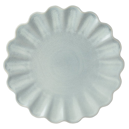 Gibson Elite Plates and Bowls Sets, 12-Piece Stoneware Dinnerware Set for 4, Scalloped Dish Set with Dinner Plates, Salad Plates & Bowls