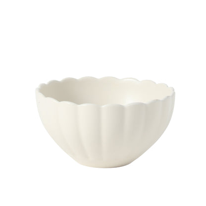 Gibson Elite Plates and Bowls Sets, 12-Piece Stoneware Dinnerware Set for 4, Scalloped Dish Set with Dinner Plates, Salad Plates & Bowls