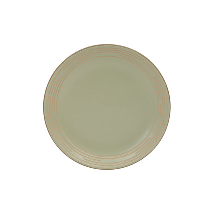 Gibson Home Chiswick House 16-Piece Stoneware Dinnerware Set, Round Plates and Bowls Set for 4, White with Wax Relief Embossed Rim Detail, Dishwasher Safe – Dinner Plate, Salad Plate & Cereal Bowl