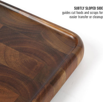 Calphalon Edge Guard End Grain Acacia Wood Cutting Board