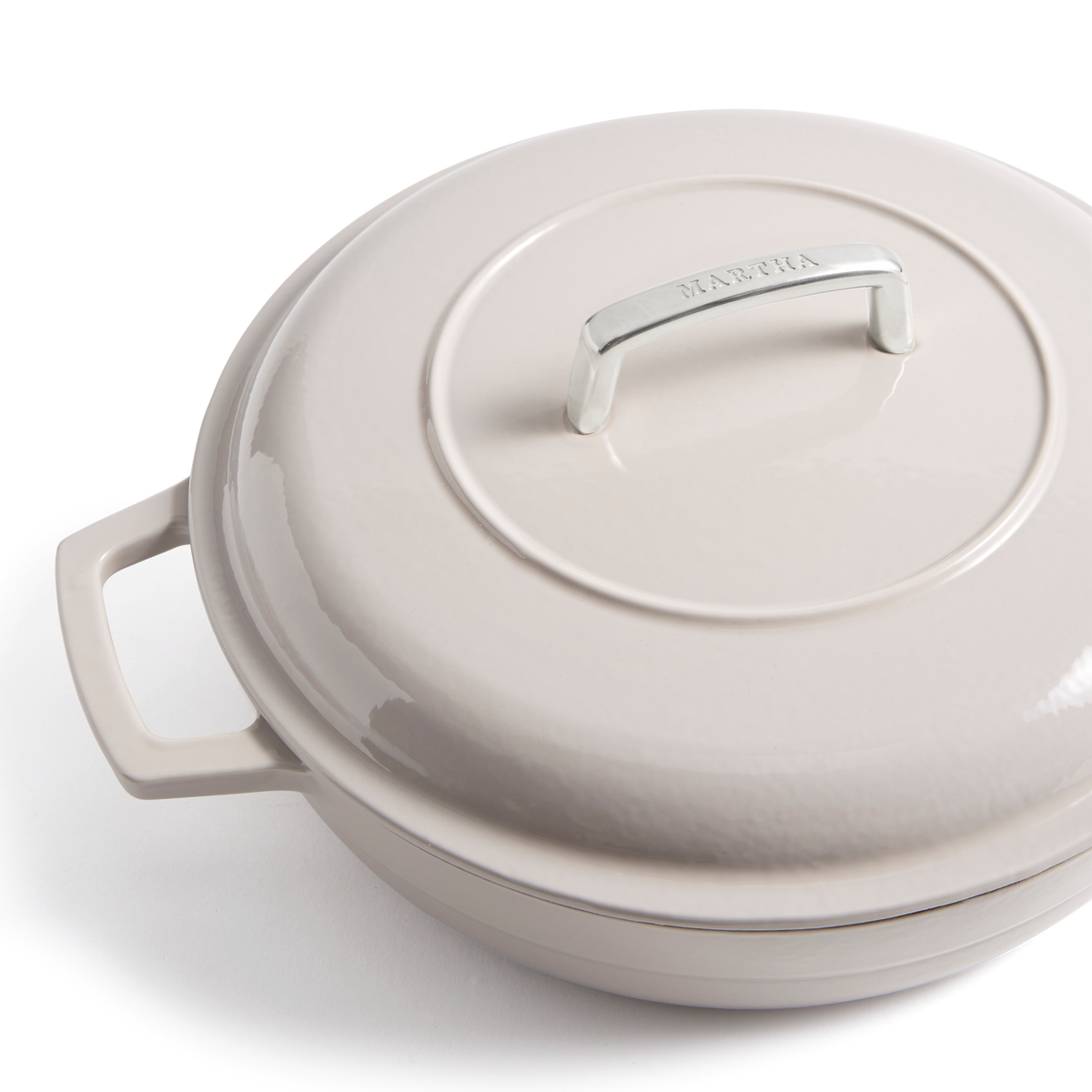 Martha Stewart Signature 3.5-Quart Enameled Cast Iron Braiser w/ Lid
