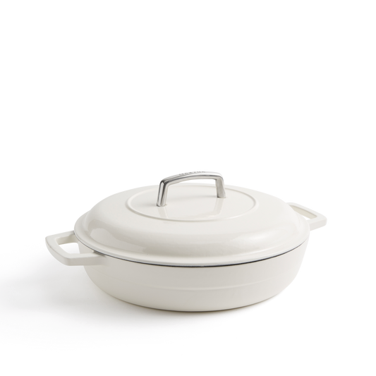 Martha Stewart Signature 3.5-Quart Enameled Cast Iron Braiser w/ Lid
