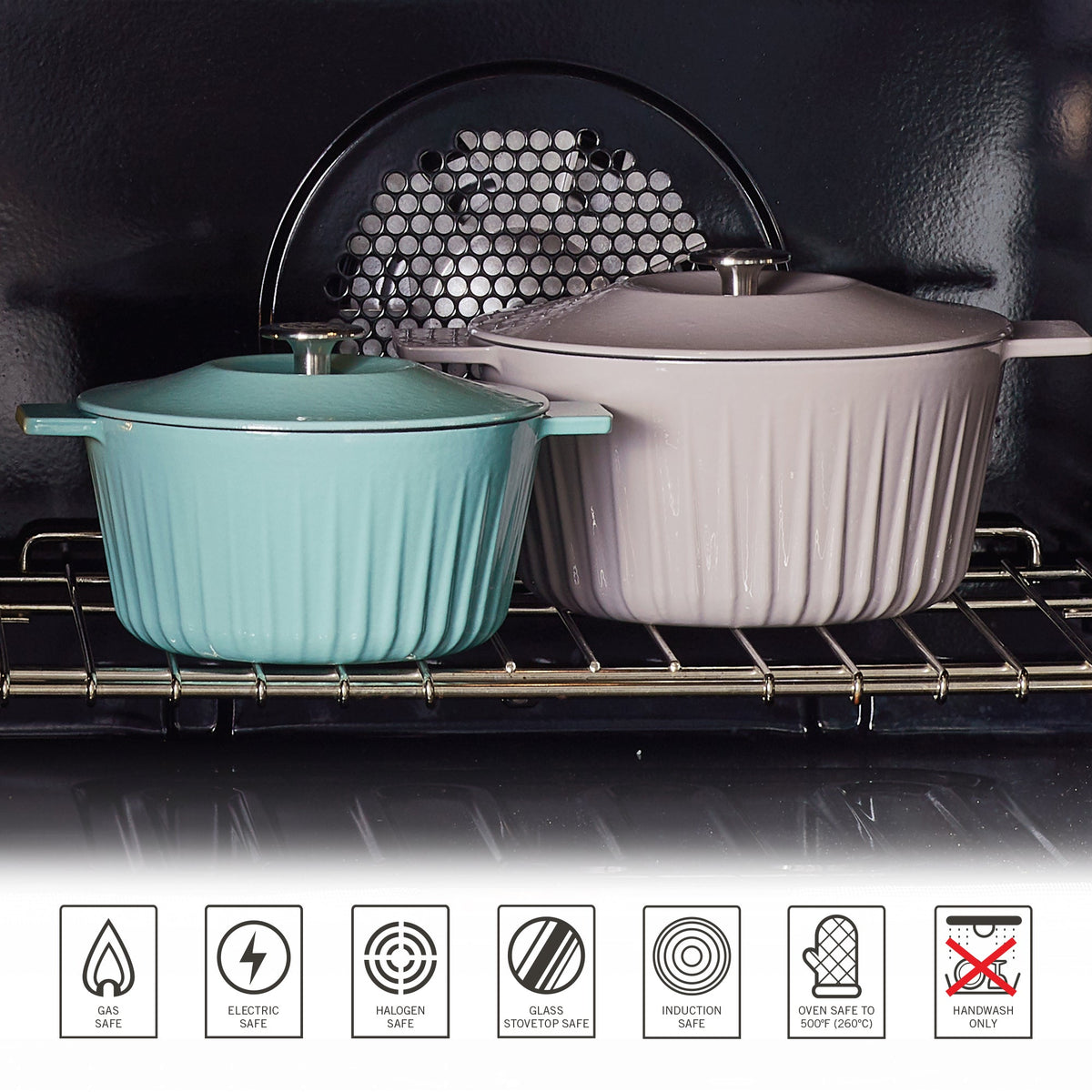 Martha Stewart Eastholm 5-Quart Enameled Cast Iron Dutch Oven