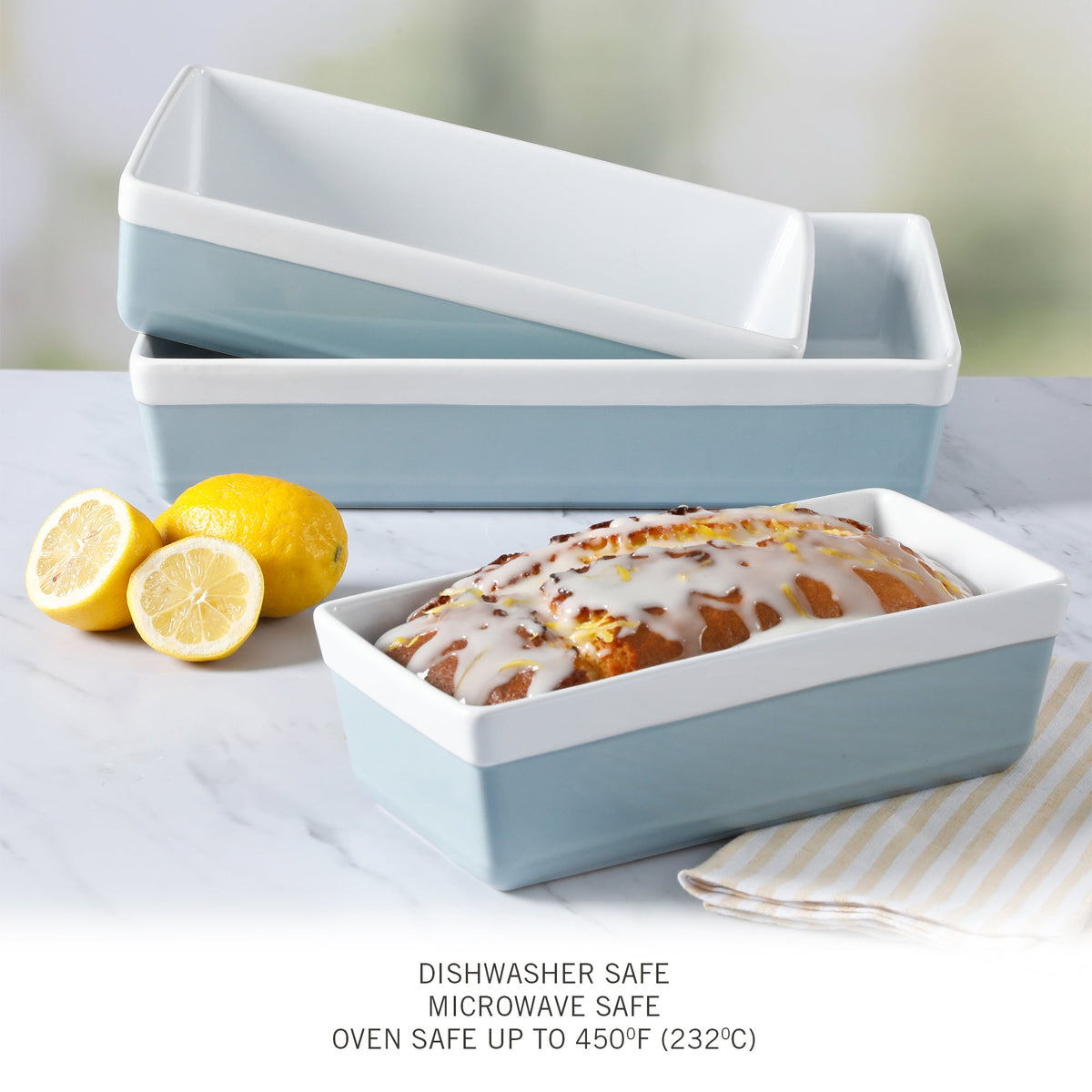 Martha Stewart 3-Piece Oven to Table Stoneware Baker Set