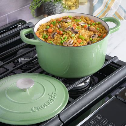 Crock Pot Artisan 5-Quart Enameled Cast Iron Dutch Oven
