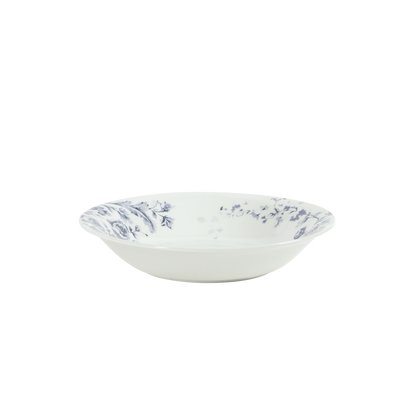 Martha Stewart Plates and Bowls Set, 16 Piece Dinnerware Set for 4, Blue/white