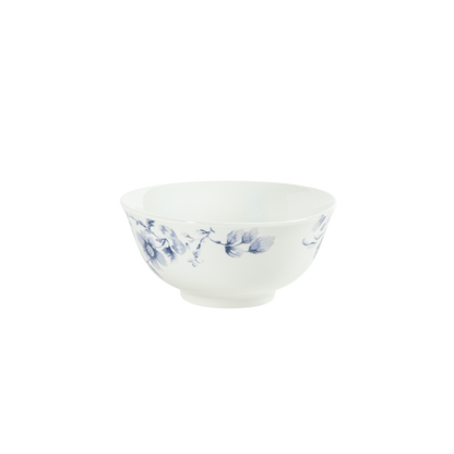 Martha Stewart Plates and Bowls Set, 16 Piece Dinnerware Set for 4, Blue/white