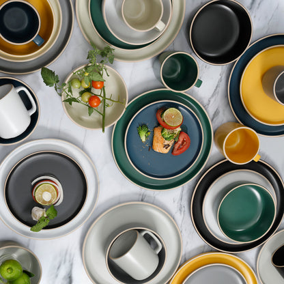 Gibson Home Zuma 16-Piece Round Matte Stoneware Dinnerware Set