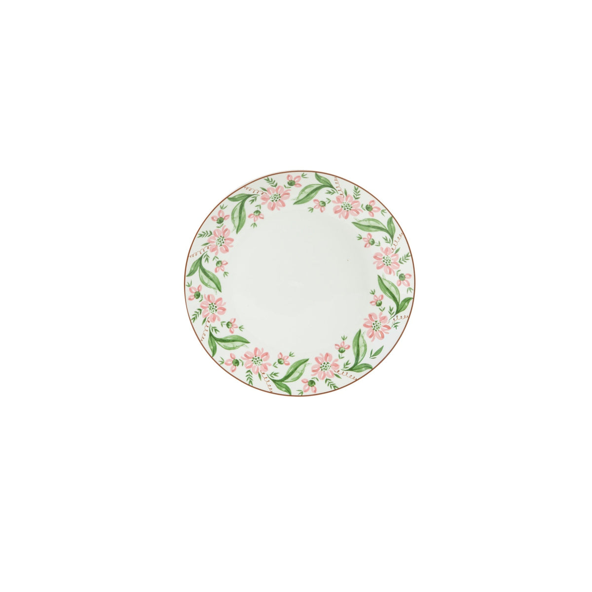 Martha Stewart Plates and Bowls Set, 16 Piece Dinnerware Set for 4, Pink/Green