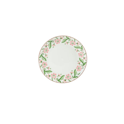 Martha Stewart Plates and Bowls Set, 16 Piece Dinnerware Set for 4, Pink/Green